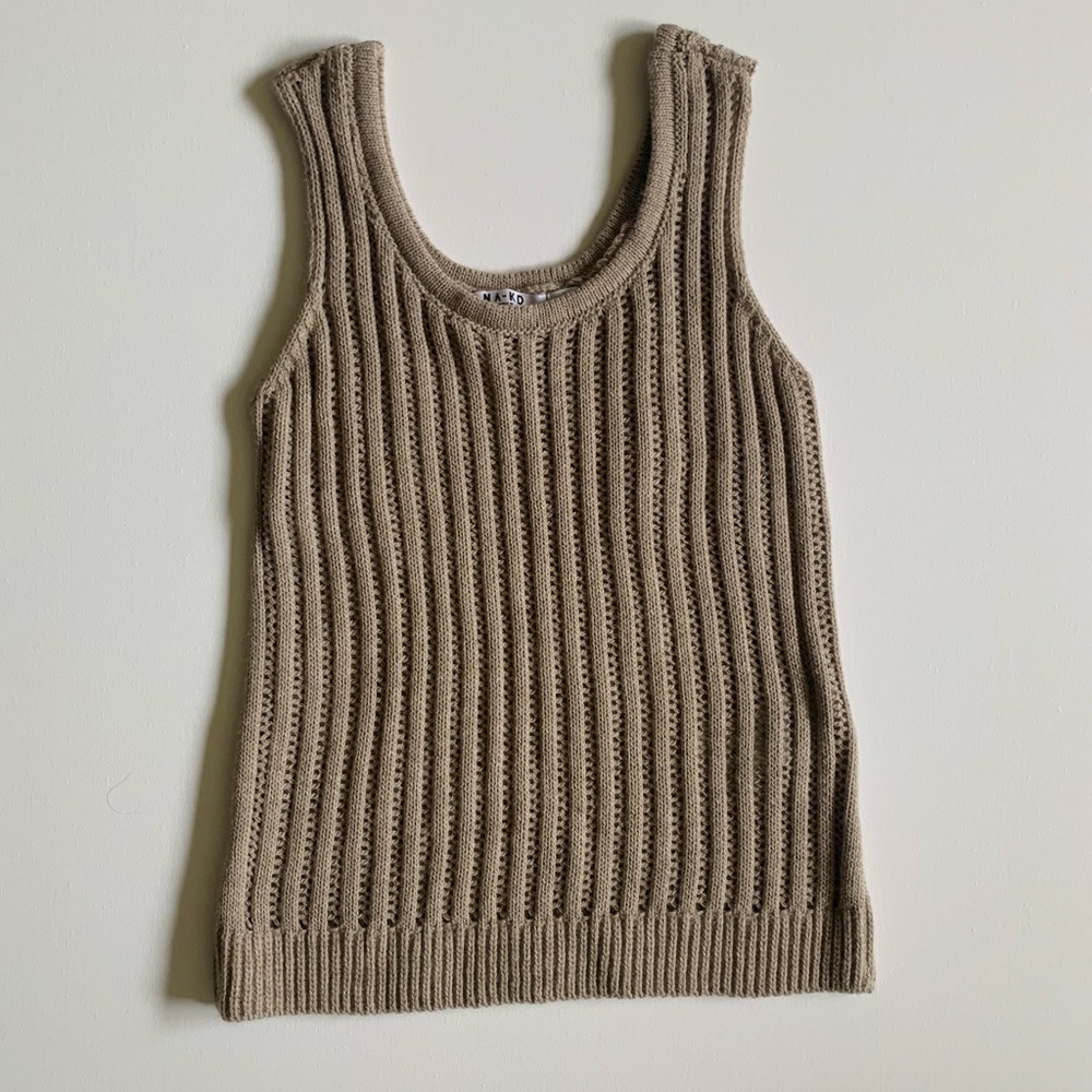 NA-KD knit sweater tank size xxs